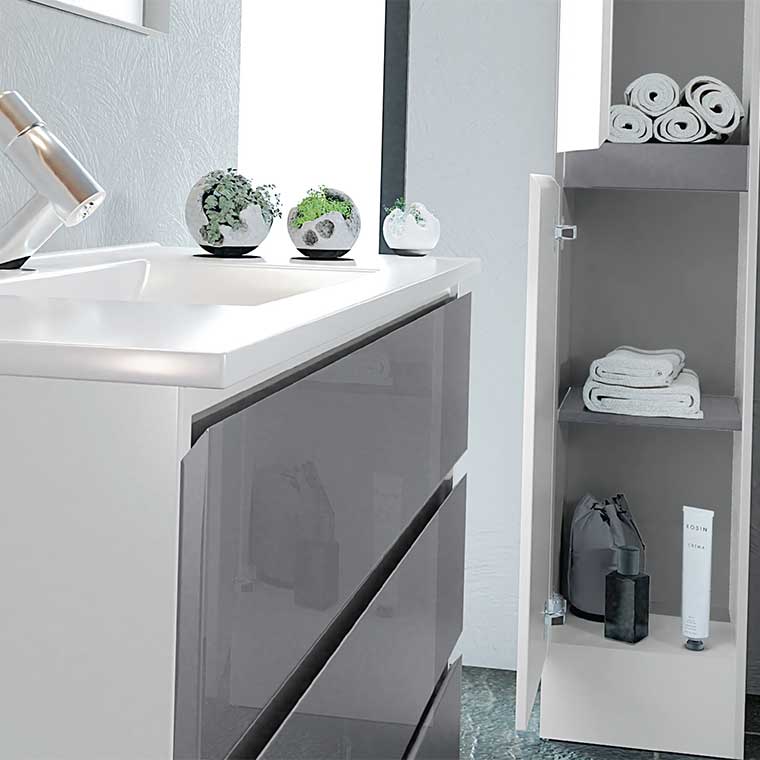 ▷ Mueble Auxiliar Baño Columna de pie Anabel, Mudeba