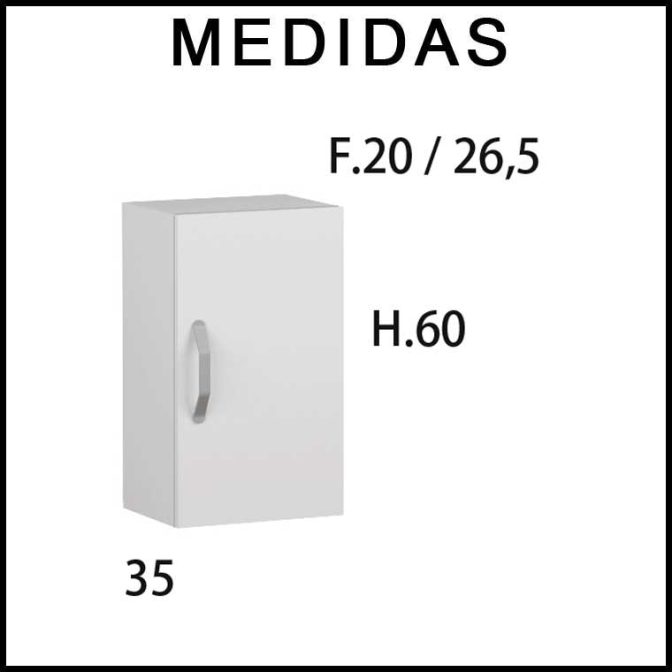 Medidas Mueble Auxiliar Baño Colgar Neos