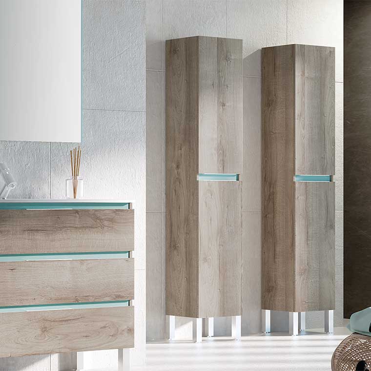 ▷ Mueble Auxiliar de Baño Columna Suspendida Ángeles, Mudeba