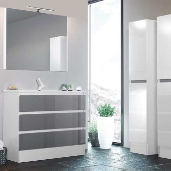 Mueble de Baño 100 cm. Modular a suelo Aqua Combinación 19-05