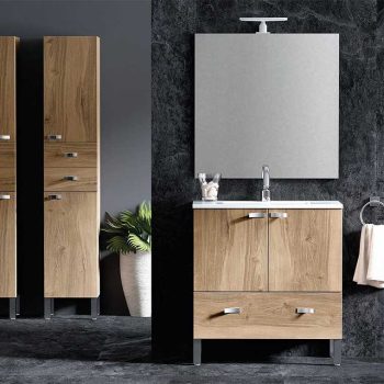 ▷ Mueble de Baño Neos 70 cm. 2 Cajones, Fondo 45 cm.