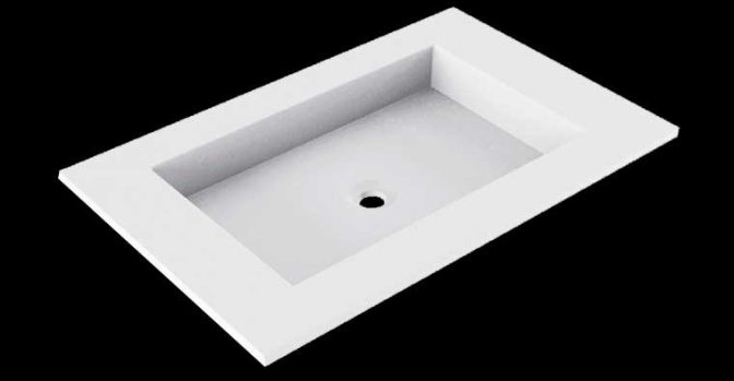 Encimera Solid Surface Lavabo Kram