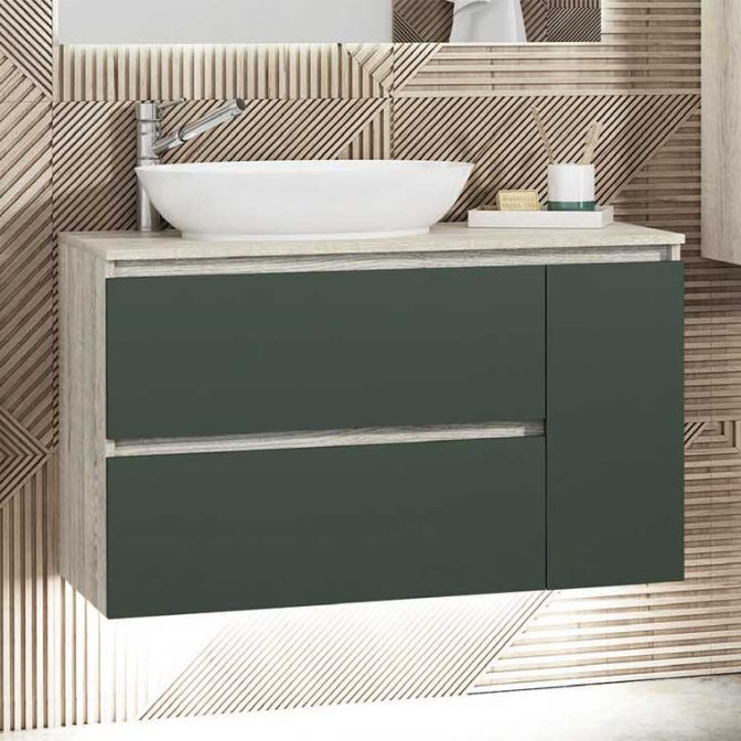 Mueble Bajo de Baño Kloe 2 cajones 1 puerta