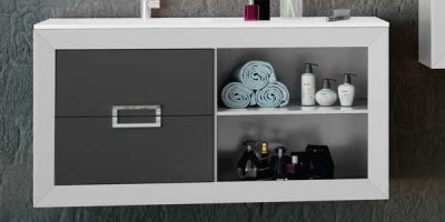 Mueble Bajo de Baño L´Gant 2 cajones, hueco con balda