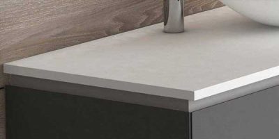 Tapa Solid Surface Blanco Mate Grosor 12 mm.