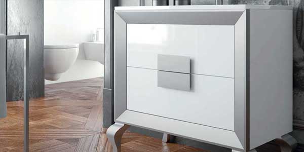 Mueble baño modelo ARCO 120 cm con lavabo sobre encimera diseño y calidad  sólo en ASEALIA.