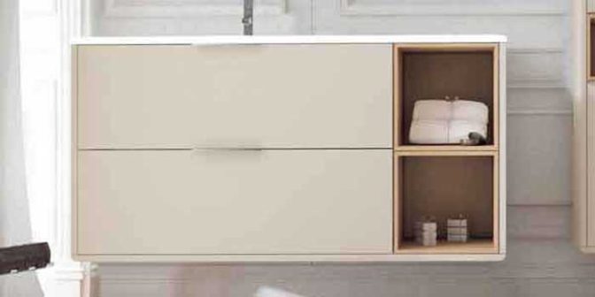 Mueble Bajo de Baño Vintass 2 Cajones, 2 Cajas