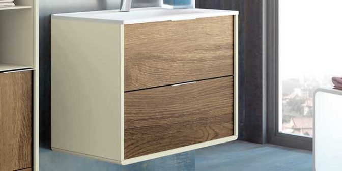 Mueble Bajo de Baño Vintass 2 Cajones