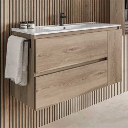 Mueble Bajo de Baño Kloe 2 Cajones, 1 Puerta Niágara