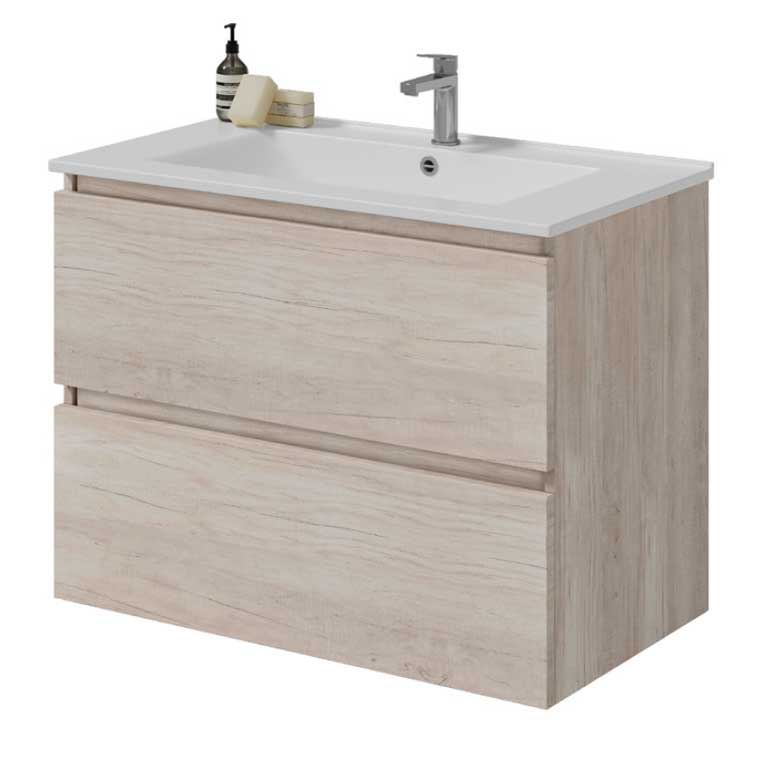 Mueble De Baño A Suelo 3 Cajones 120 Cm Kloe Blanco Mate