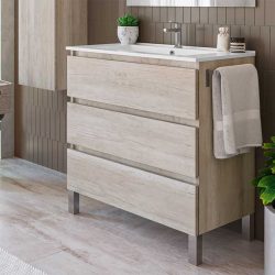 Mueble Bajo de Baño Kloe 3 Cajones Monument