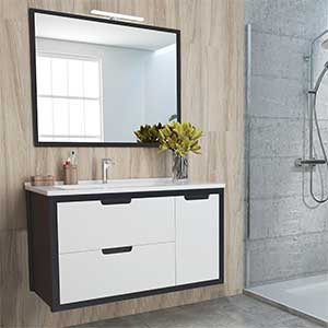 Muebles de baño de 2 cajones, 1 puerta