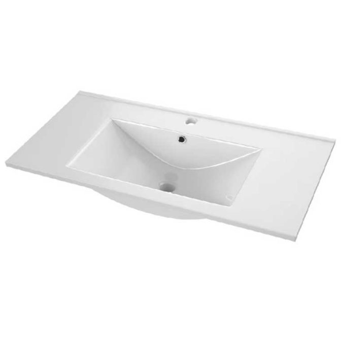 Encimera Lavabo Cerámico Balsa 1 Seno Centrado