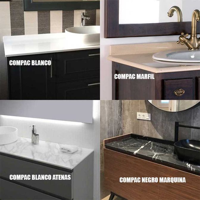 Encimeras de baño Compac