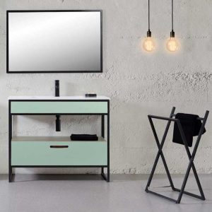 Mueble de Baño Quality 100 x 45 cm. Verde Agua Luminoso