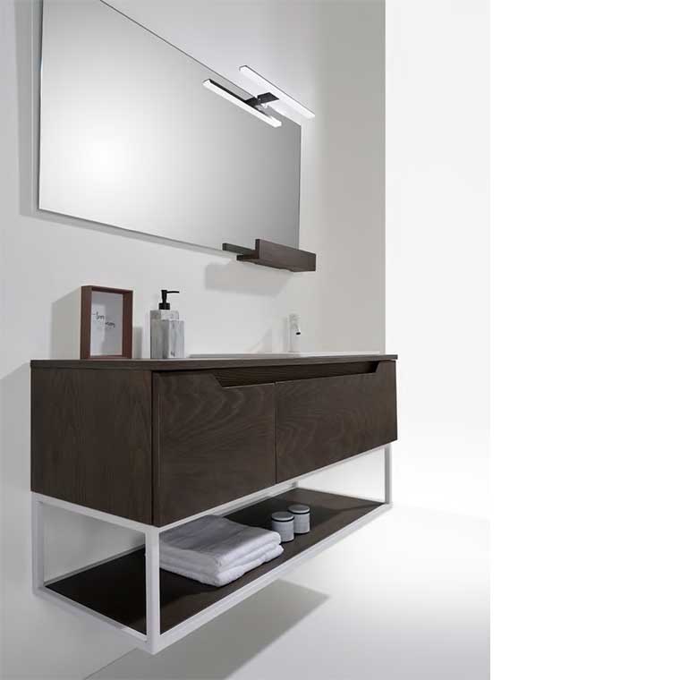 ▷ Mueble de Baño Iris 70 cm. 2 cajones, Mudeba