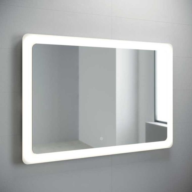 Espejo Loop Arenado de 5 cm. Luz Led, Avila Dos