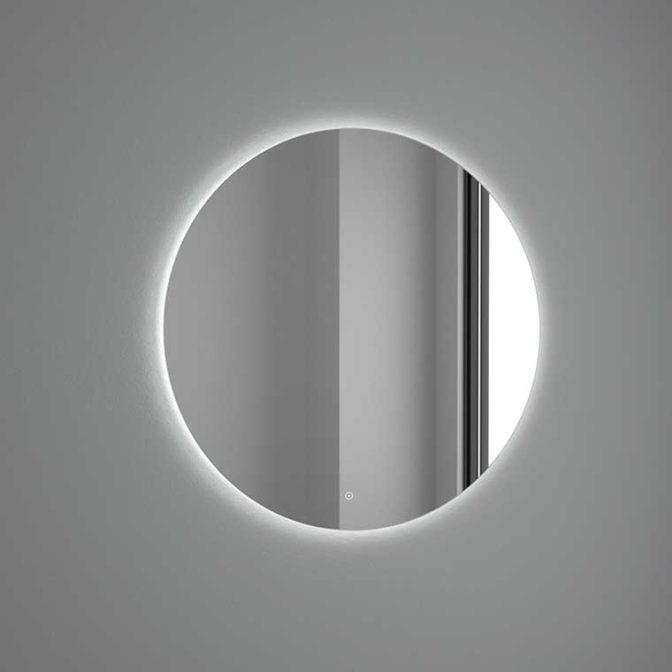 Espejo Luna Lisa Circular Ø80 Avila Dos con Iluminación Led