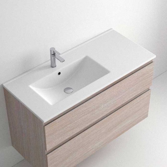 Lavabo Encastrado Plus Porcelana Seno Desplazado
