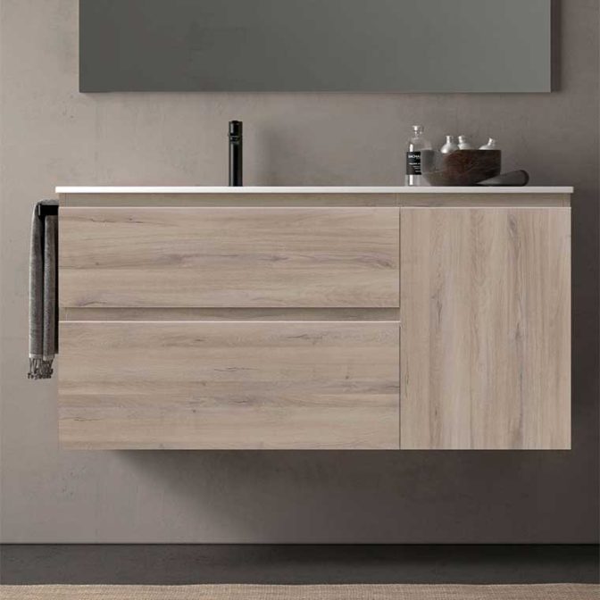 Medidas Muebles de Baño Carmen 2 Cajones + 1 Puerta a Derechas Avila Dos