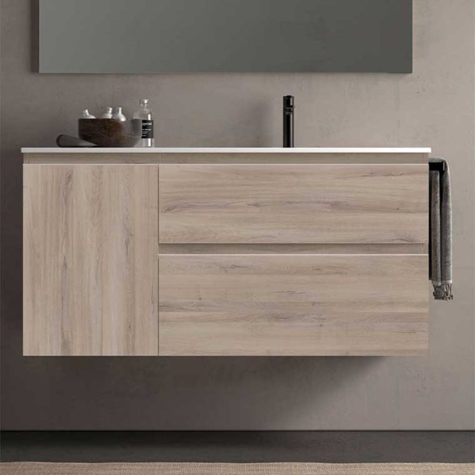 Medidas Muebles de Baño Carmen 2 Cajones + 1 Puerta a Izquierdas Avila Dos